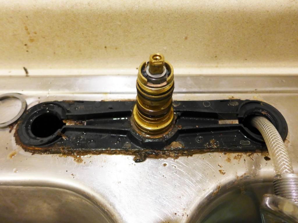 dirty broken faucet